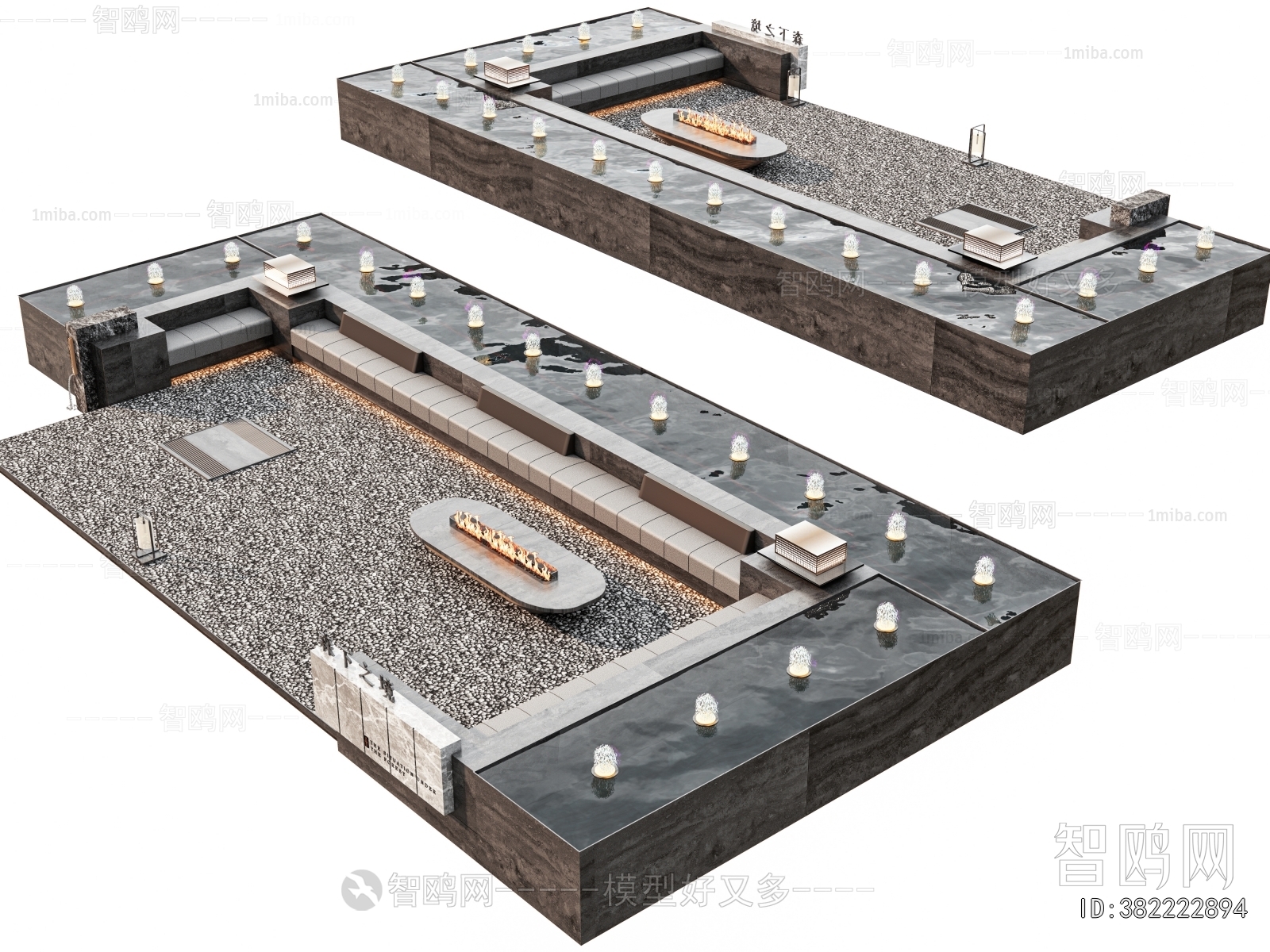 Modern Rockery Waterscape