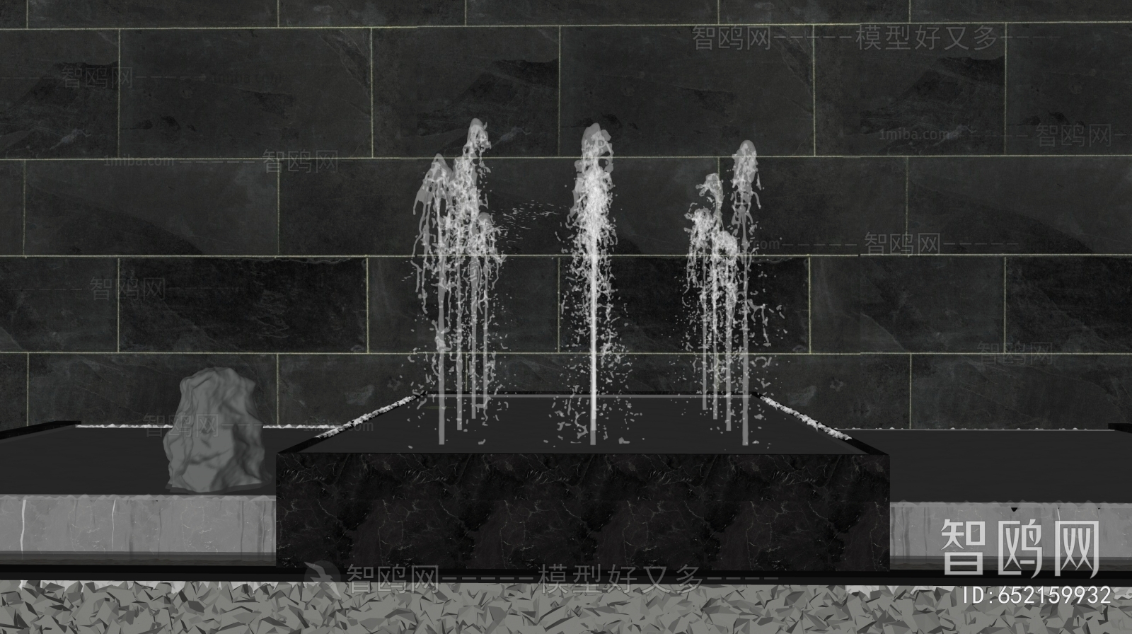 Modern Rockery Waterscape