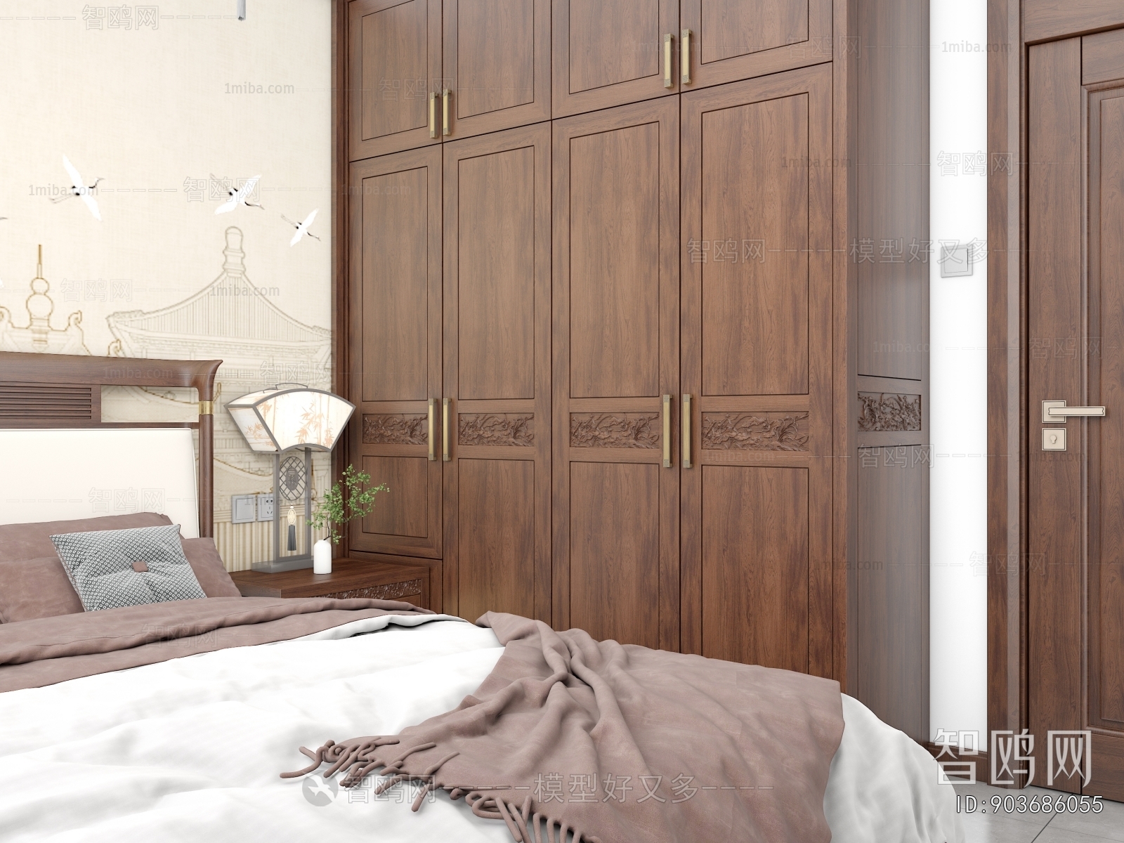 New Chinese Style Bedroom