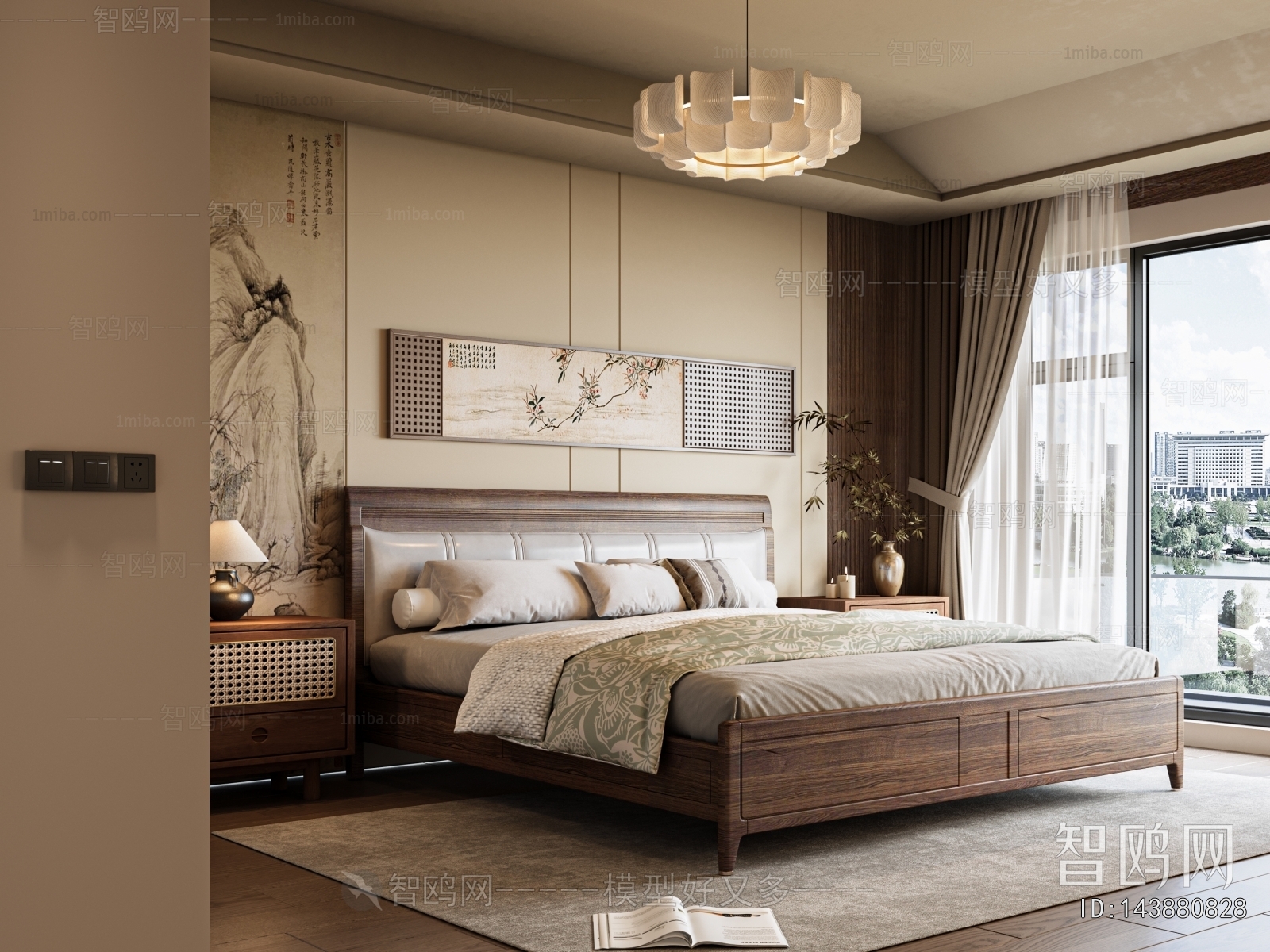 New Chinese Style Bedroom