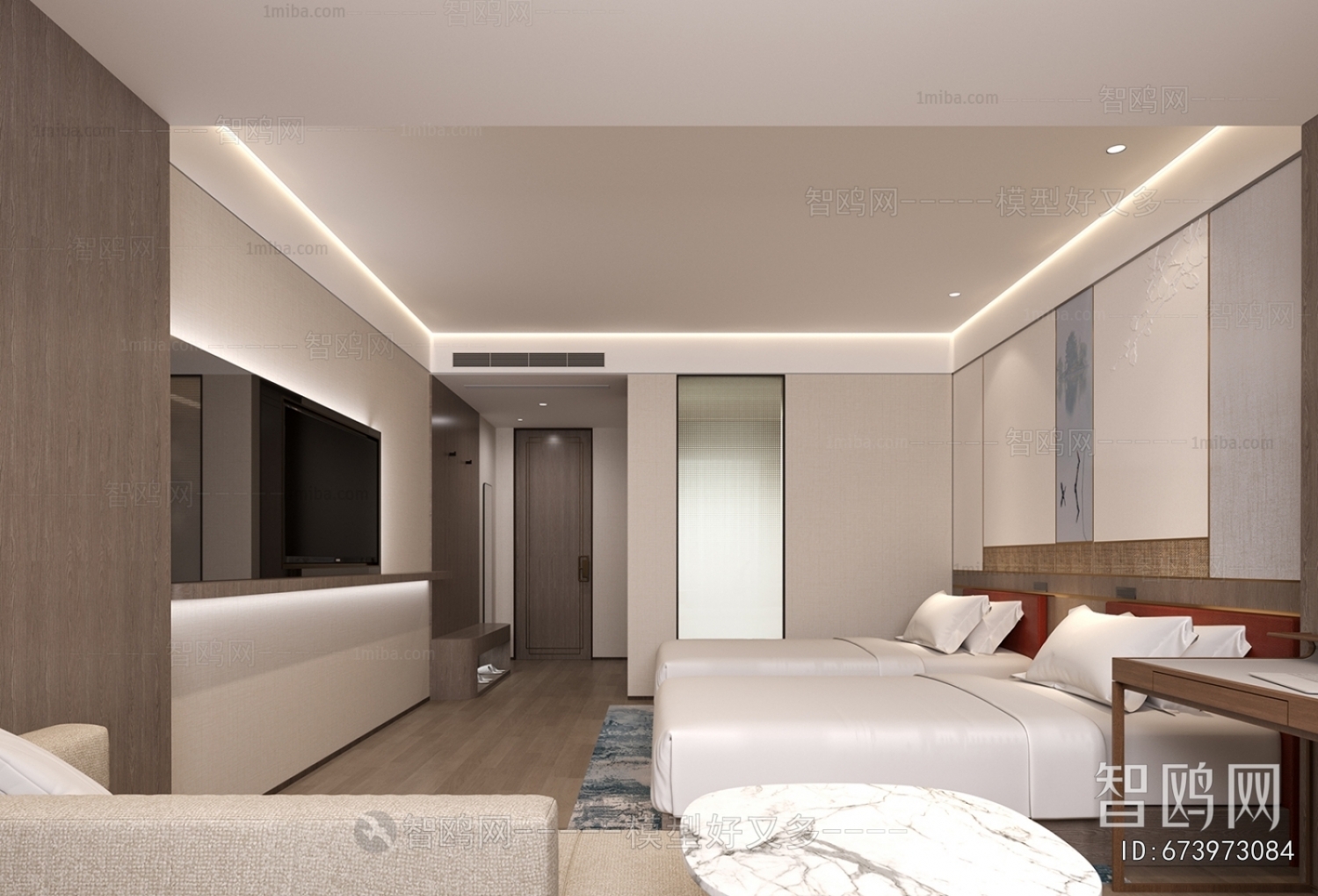 New Chinese Style Guest Room