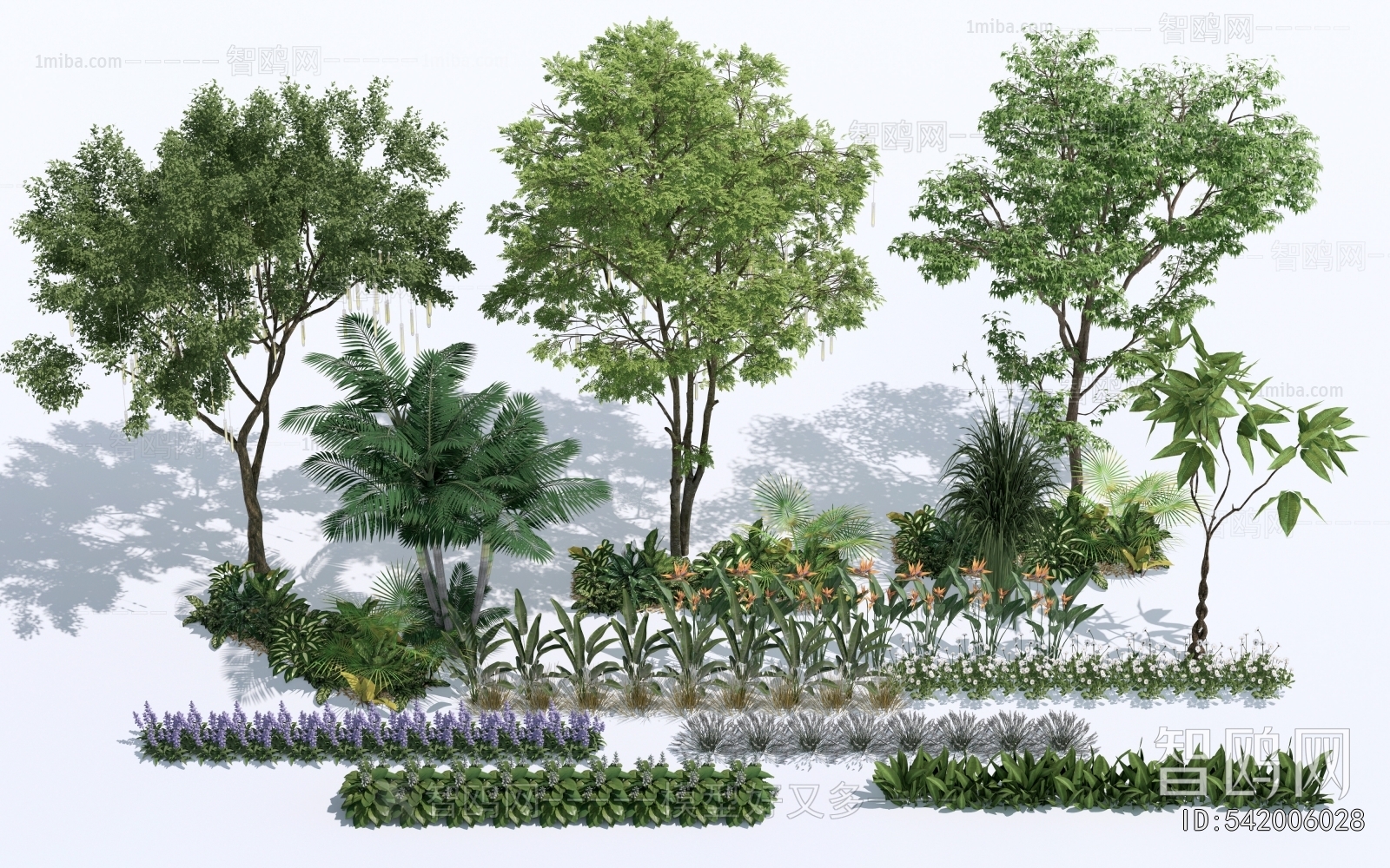 Modern Tree/shrub/grass