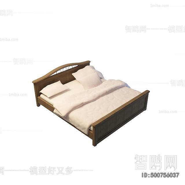 New Chinese Style Double Bed