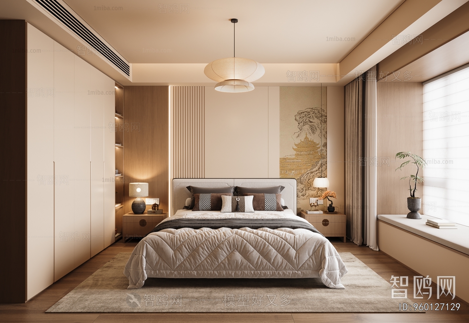 New Chinese Style Bedroom