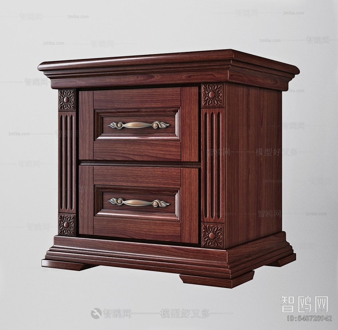 European Style Bedside Cupboard
