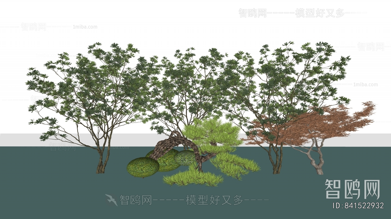 New Chinese Style Plant Pile