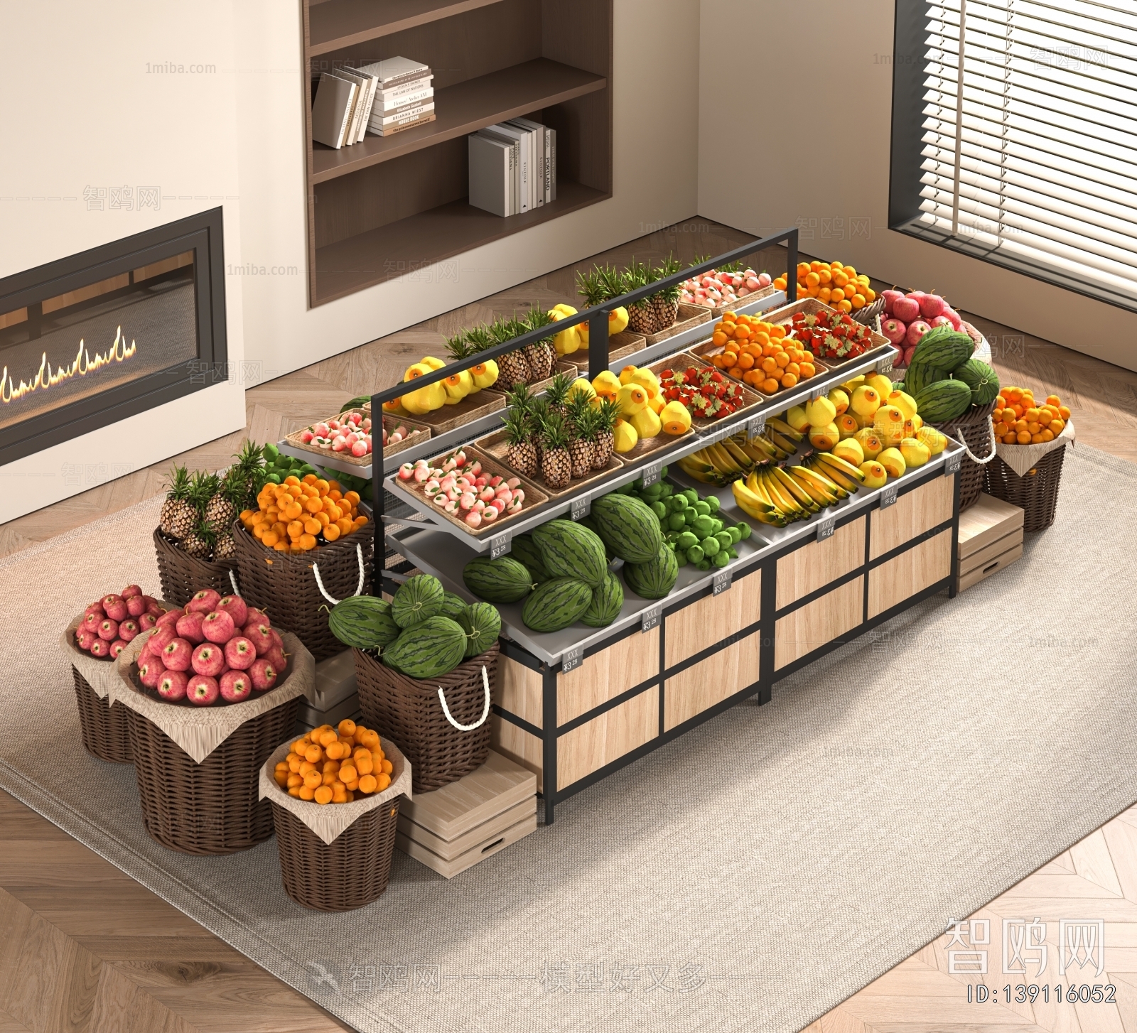 Modern Supermarket Shelf