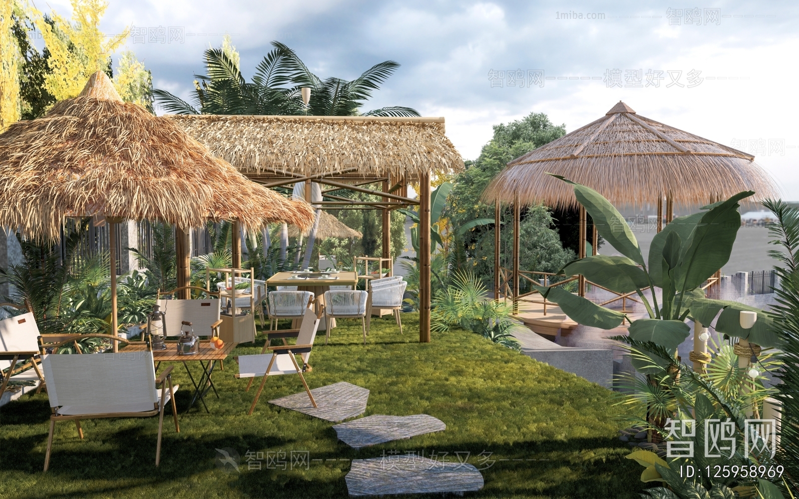 Modern Park Landscape