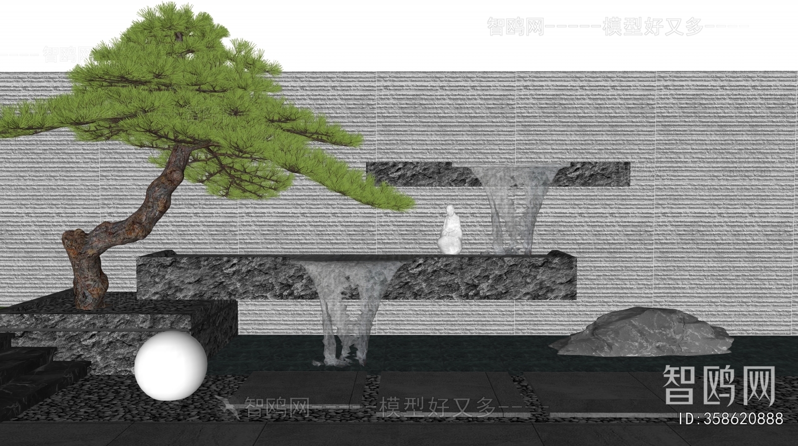 New Chinese Style Landscape Wall