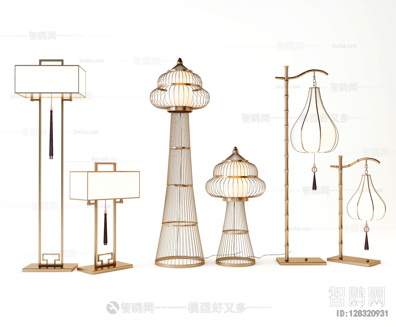 New Chinese Style Floor Lamp