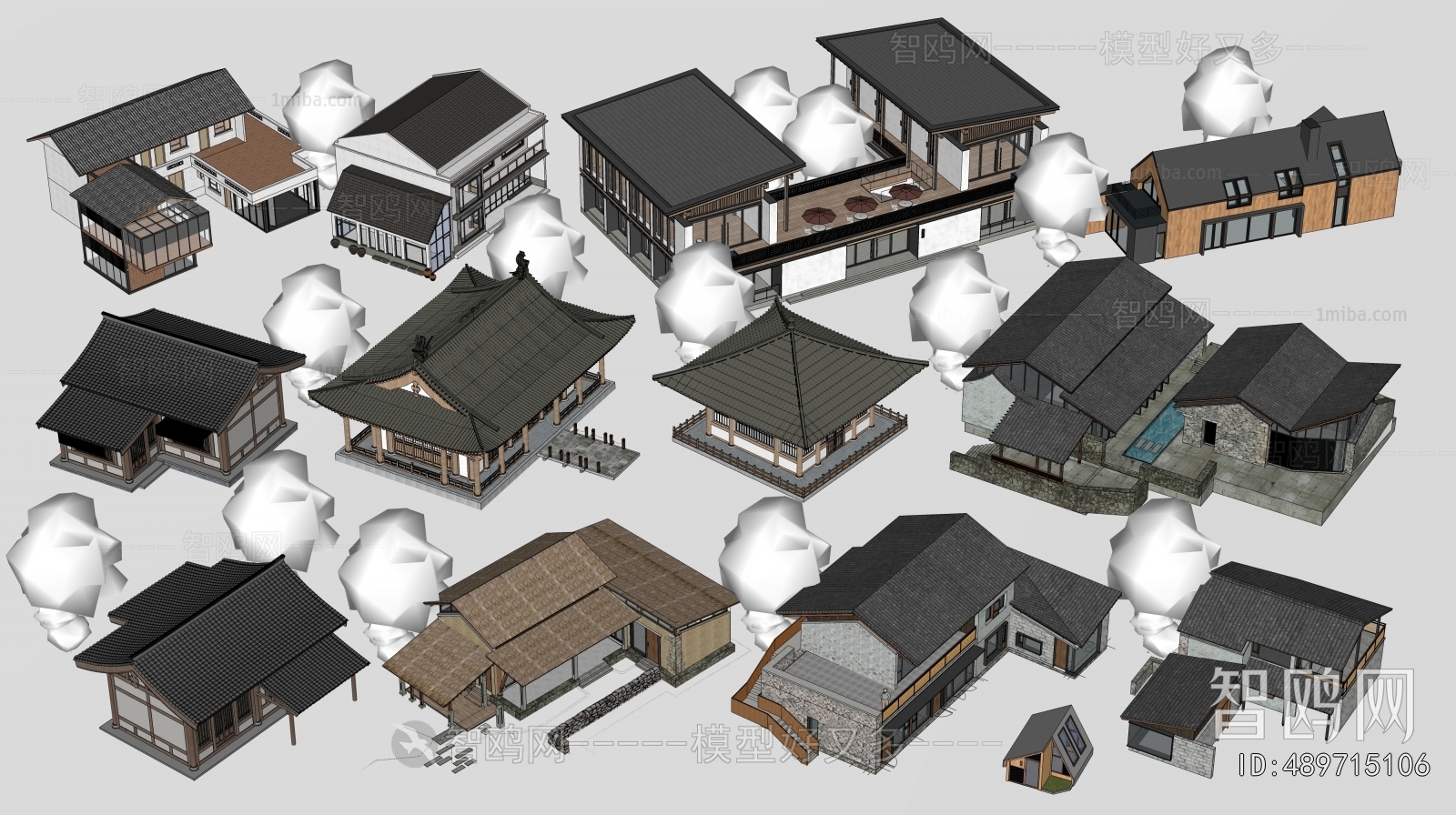 New Chinese Style Appearance Of Commercial Building