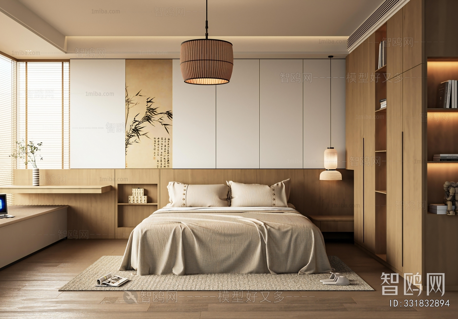 New Chinese Style Bedroom