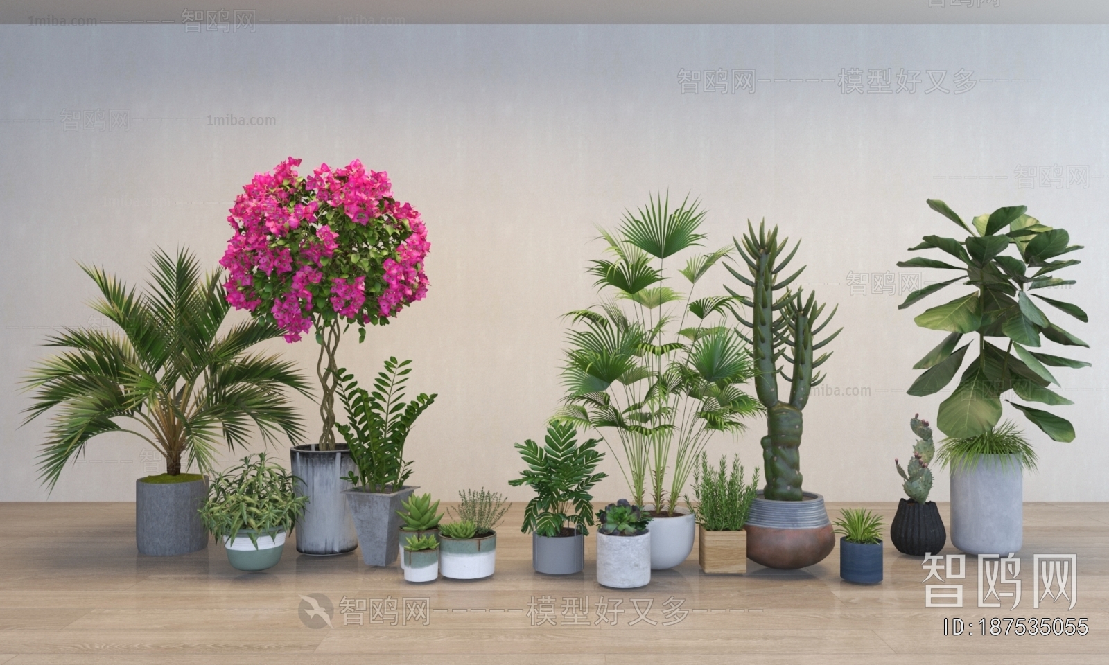 Modern Ground Green Plant Potted Plants