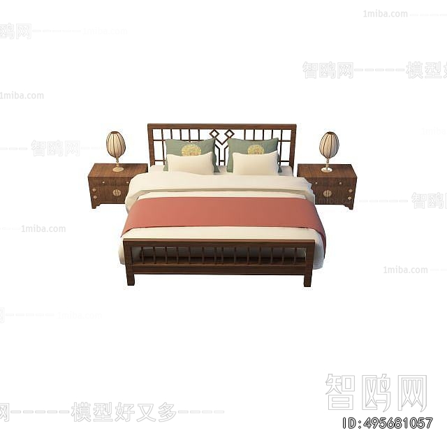 Chinese Style Double Bed