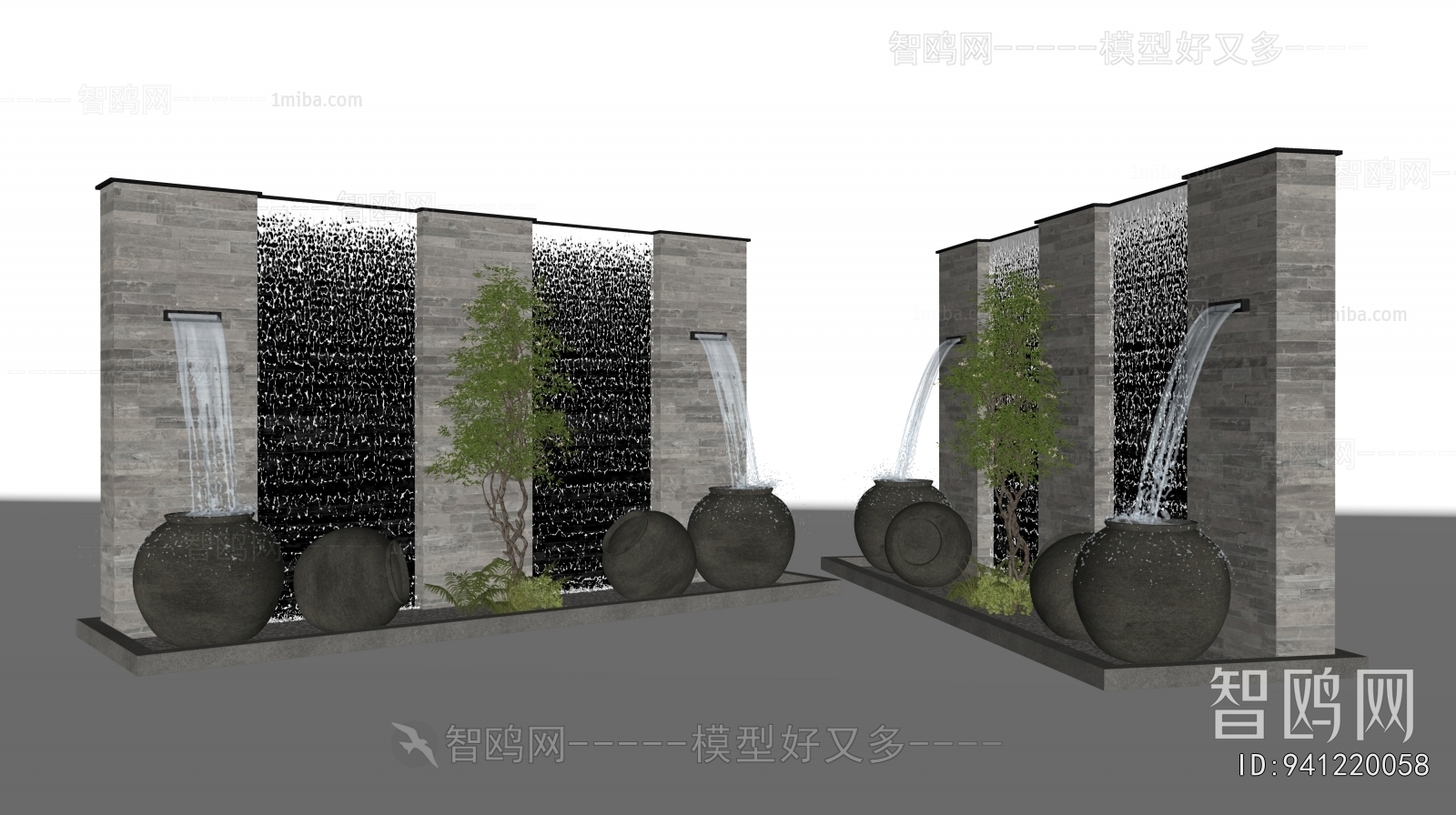 Modern Rockery Waterscape