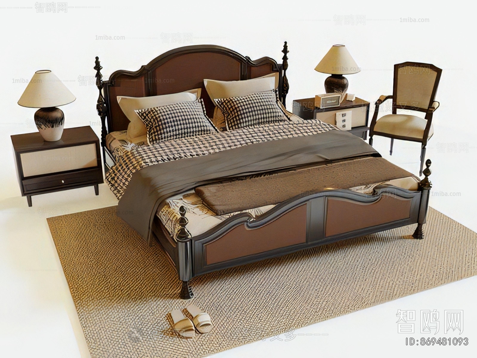 French Style Double Bed