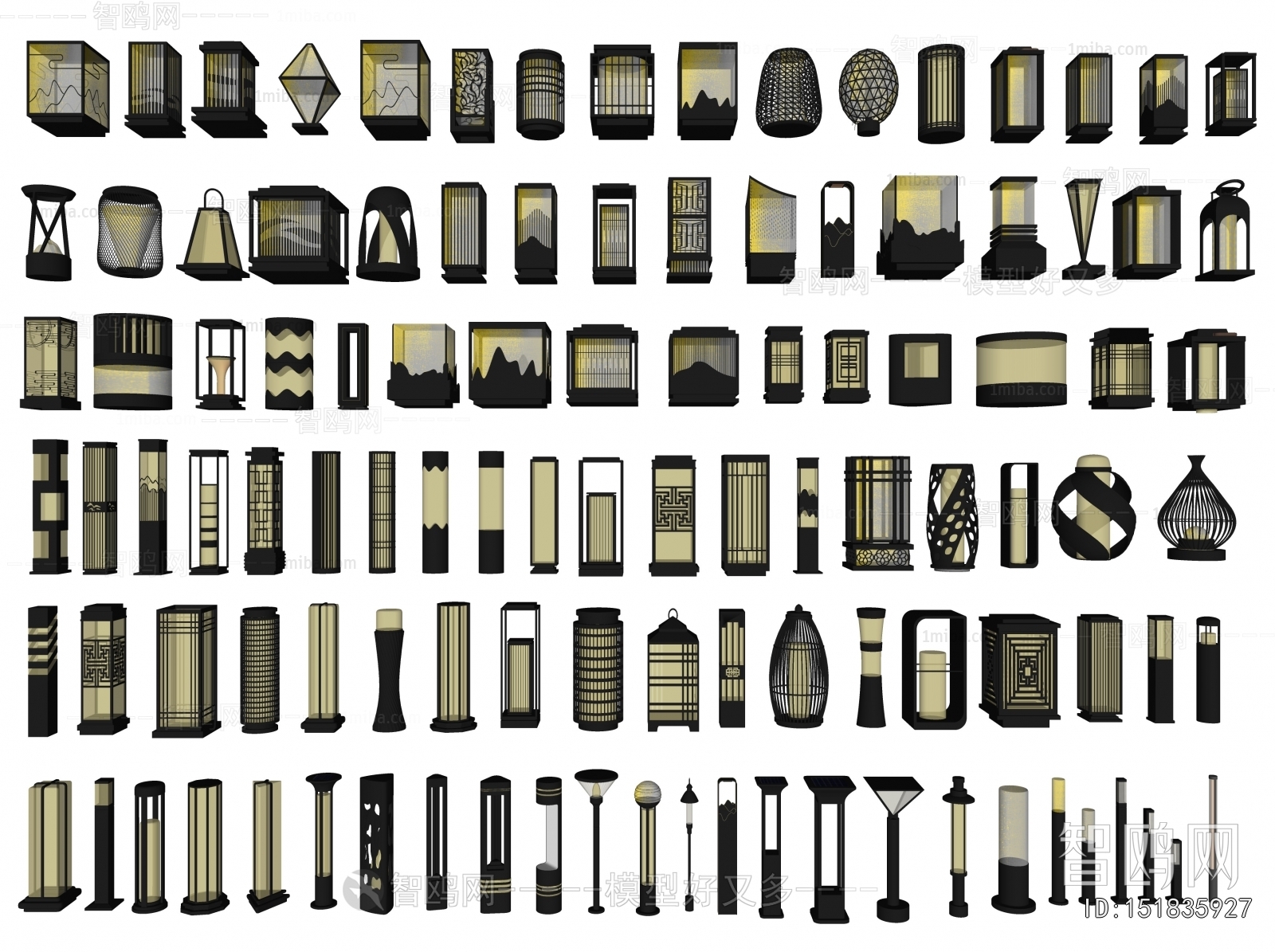 New Chinese Style Outdoor Light