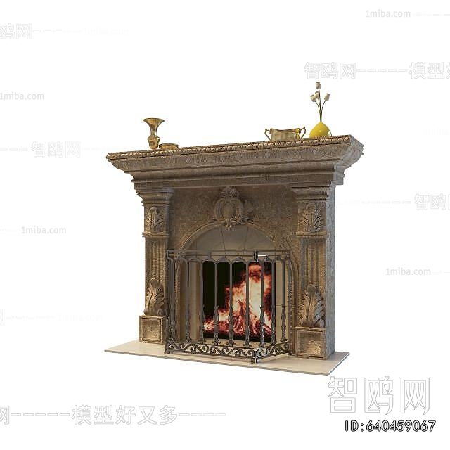 European Style Fireplace