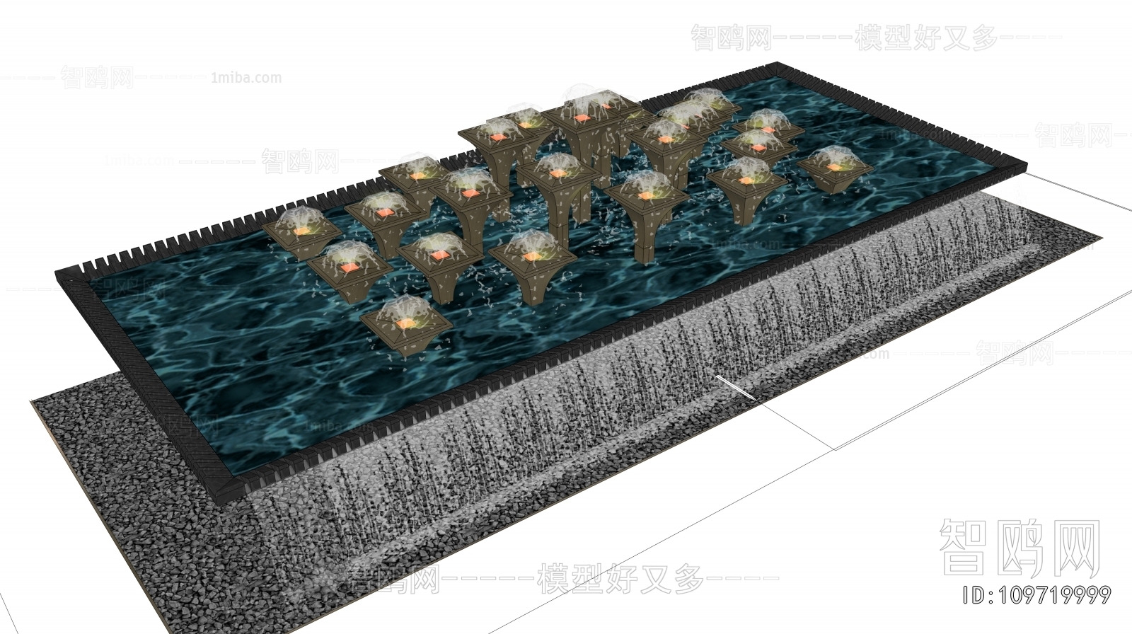 Modern Rockery Waterscape