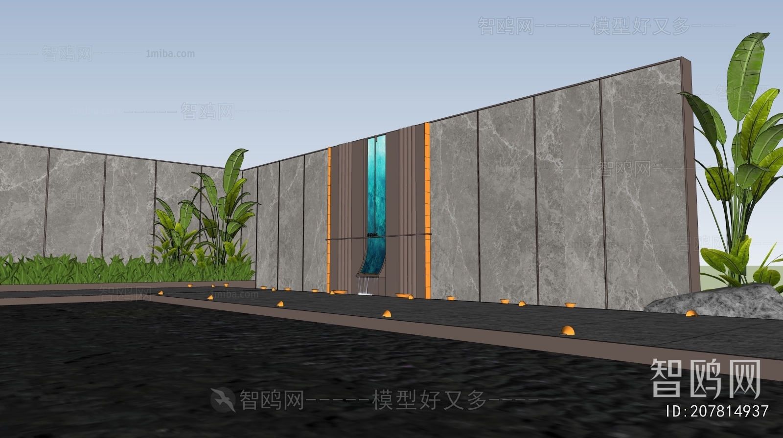 New Chinese Style Landscape Wall