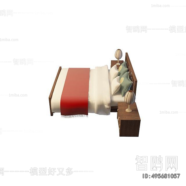 Chinese Style Double Bed