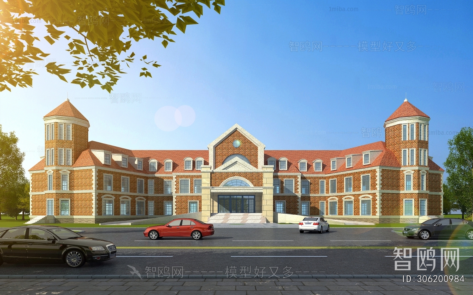 European Style Appearance Of Commercial Building