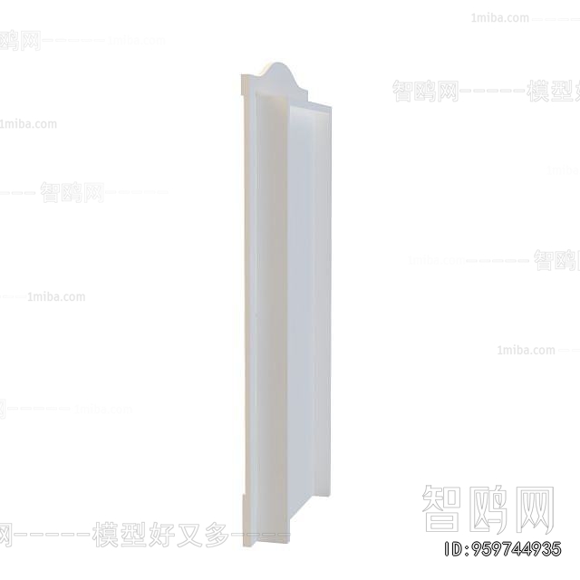 Simple European Style Single Door