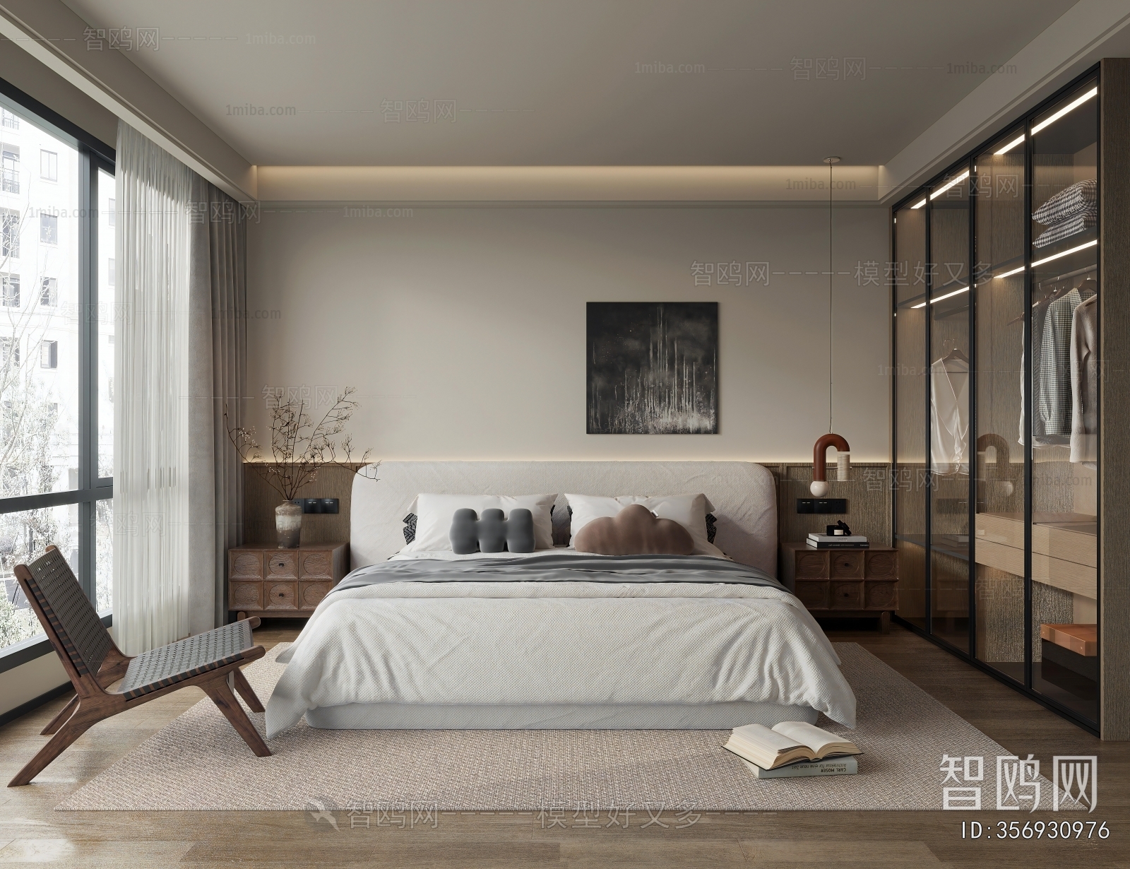 Wabi-sabi Style Bedroom