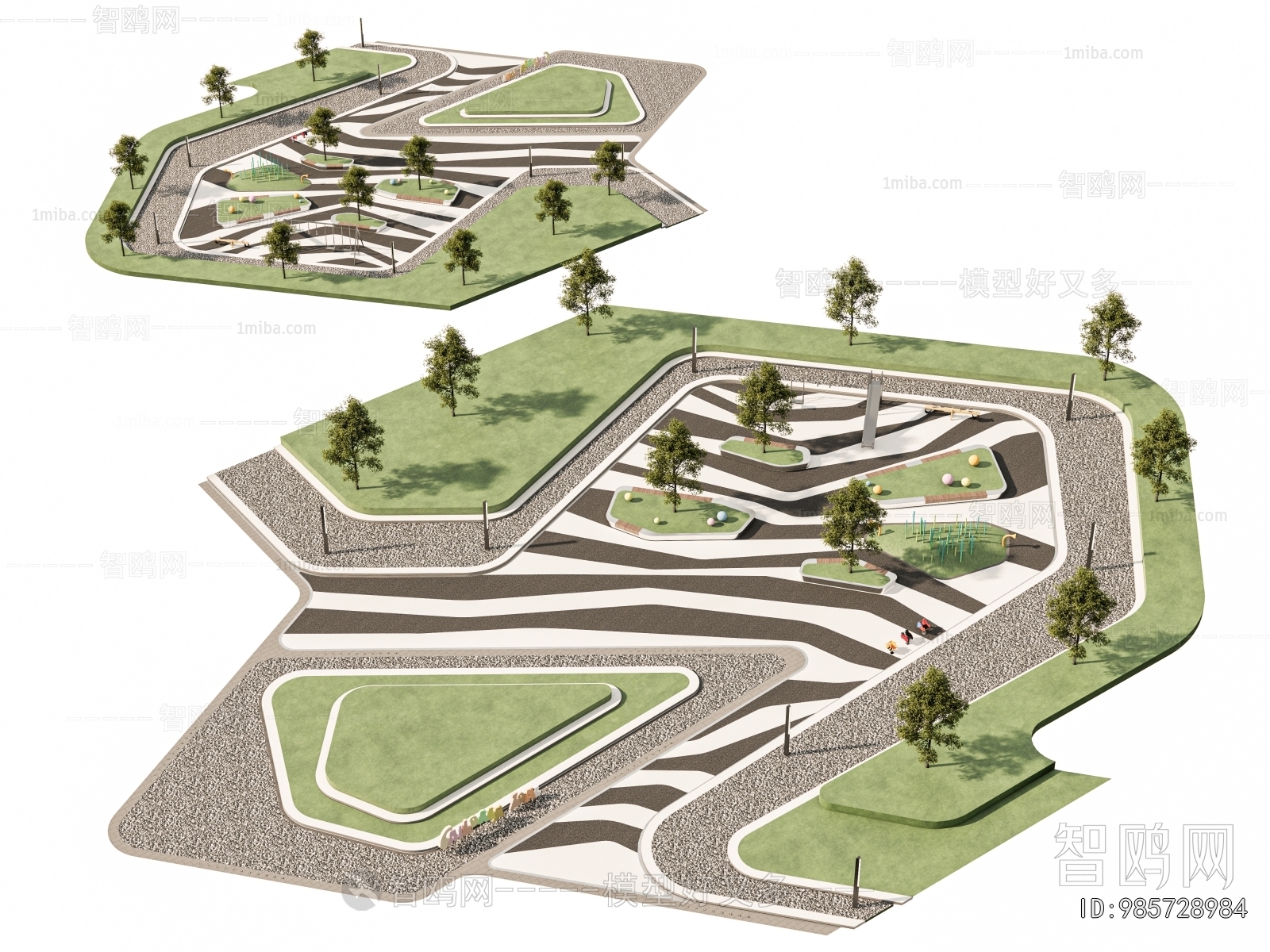 Modern Park Landscape