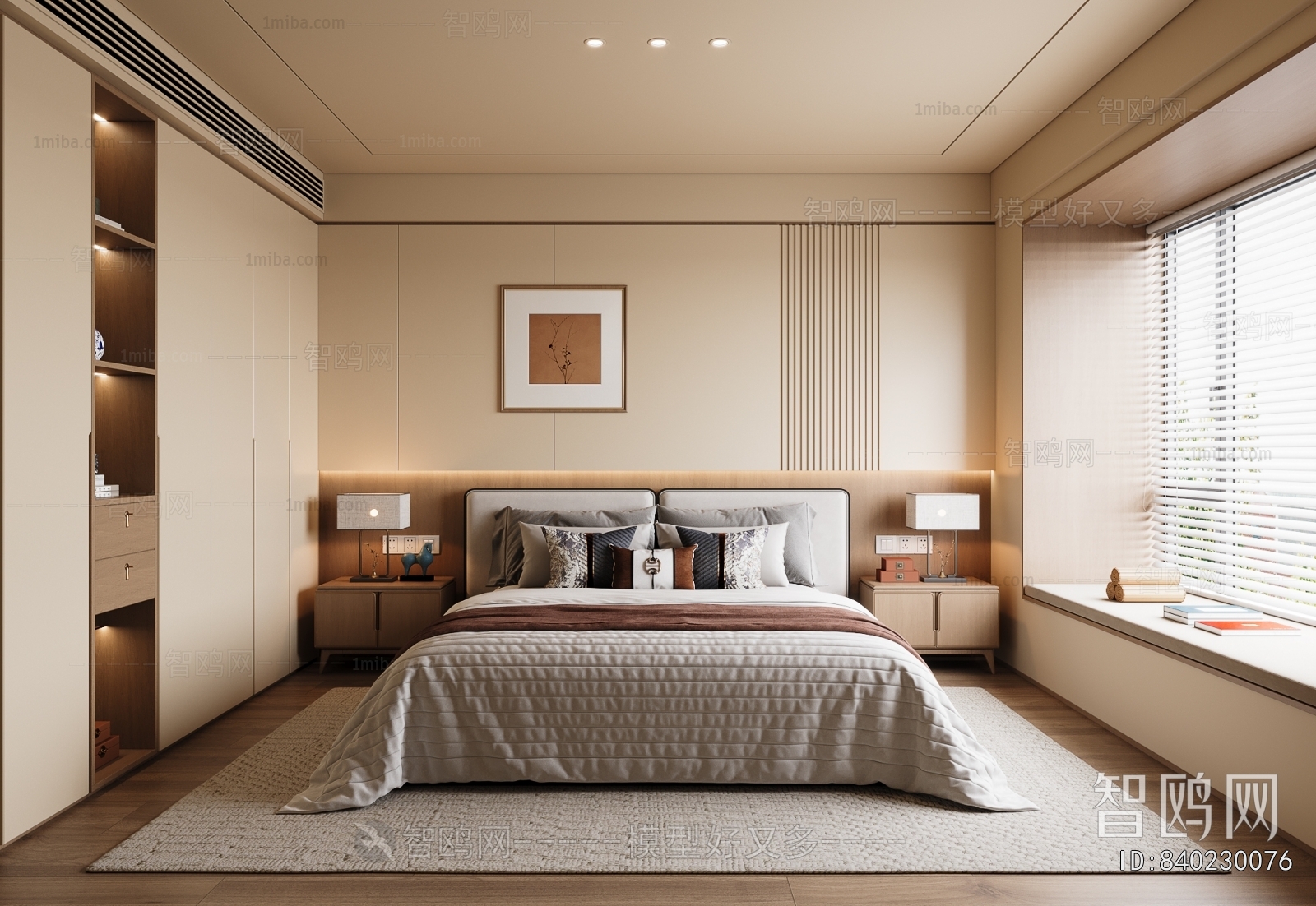 New Chinese Style Bedroom