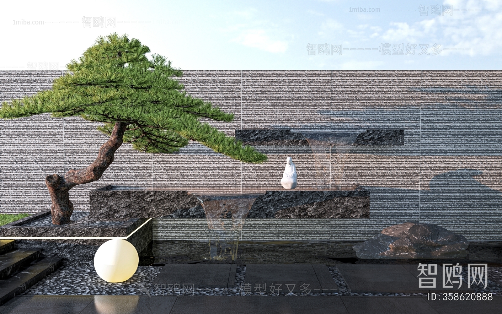 New Chinese Style Landscape Wall