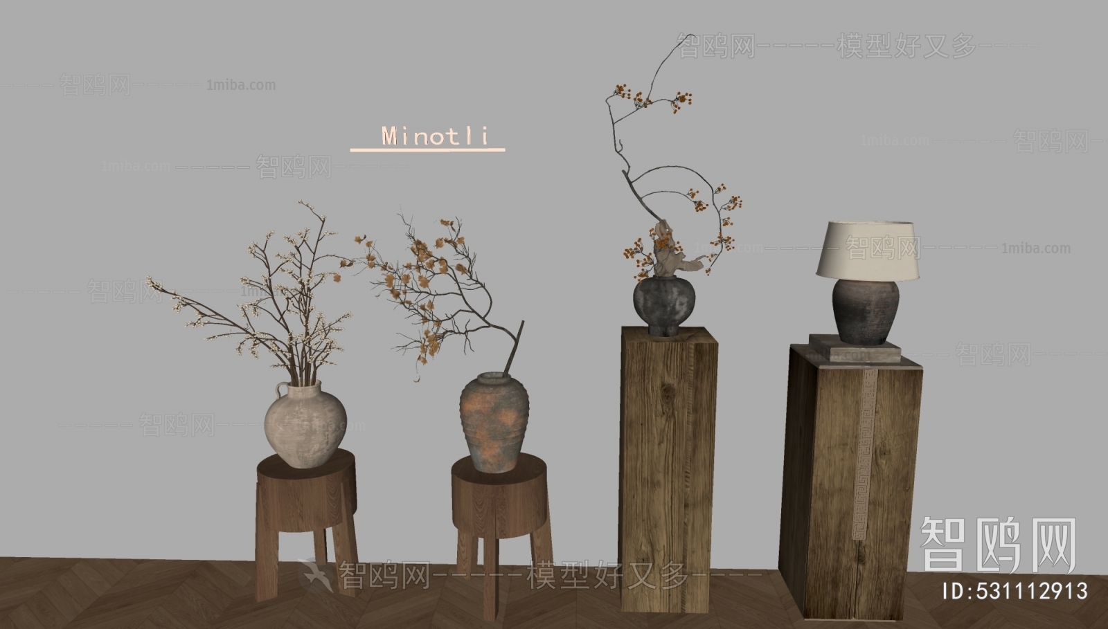 Wabi-sabi Style Dried Branch