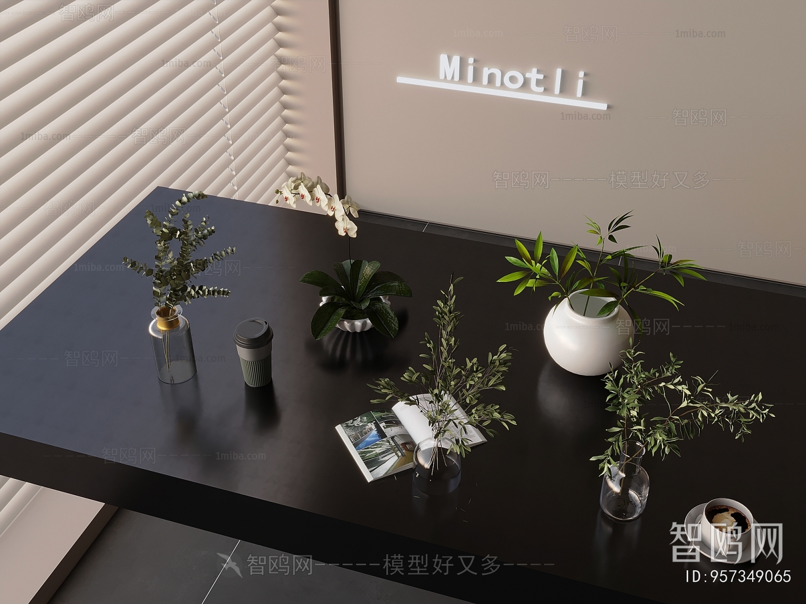 Modern Aquatic Green Plant