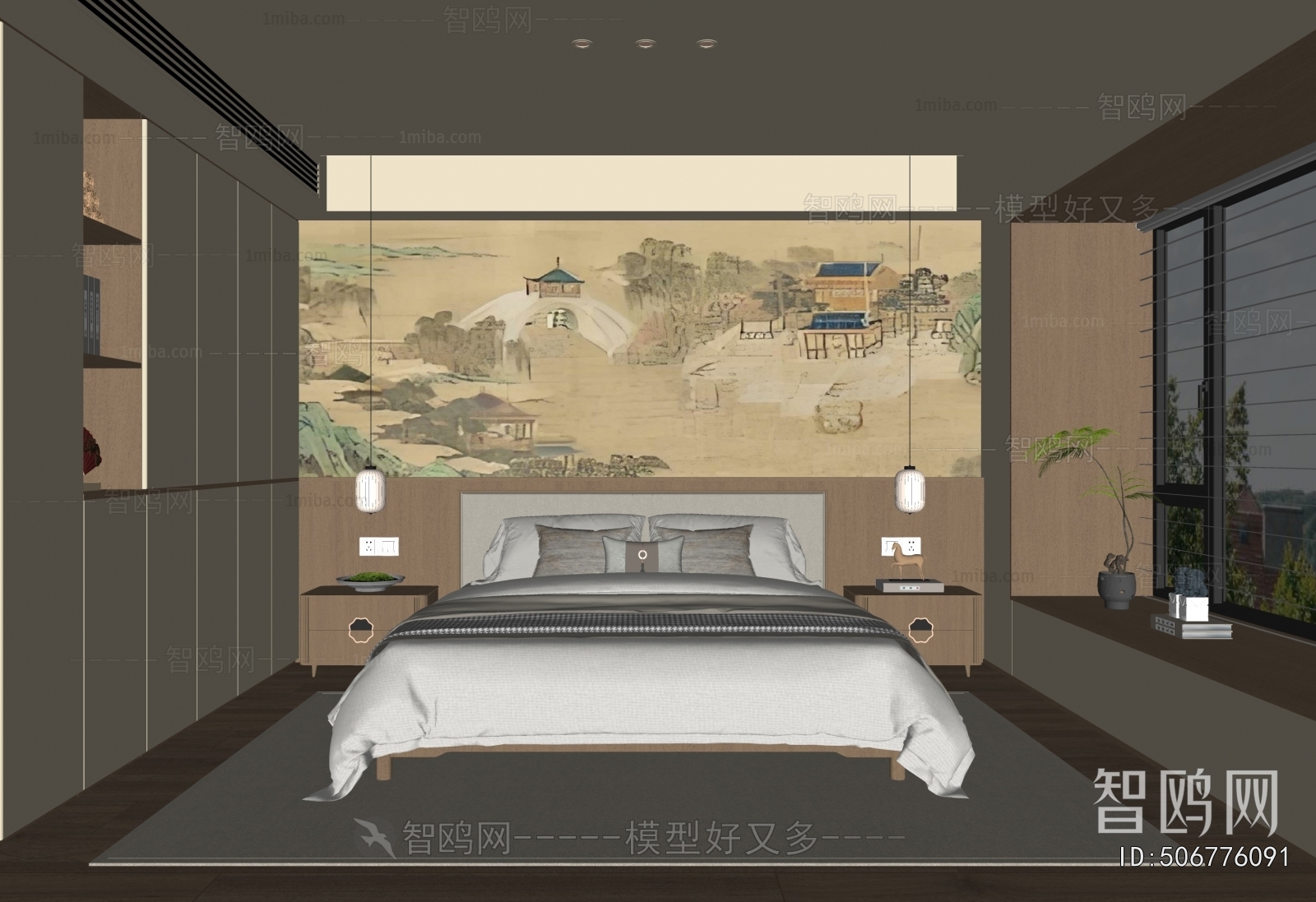 新中式宋式风卧室