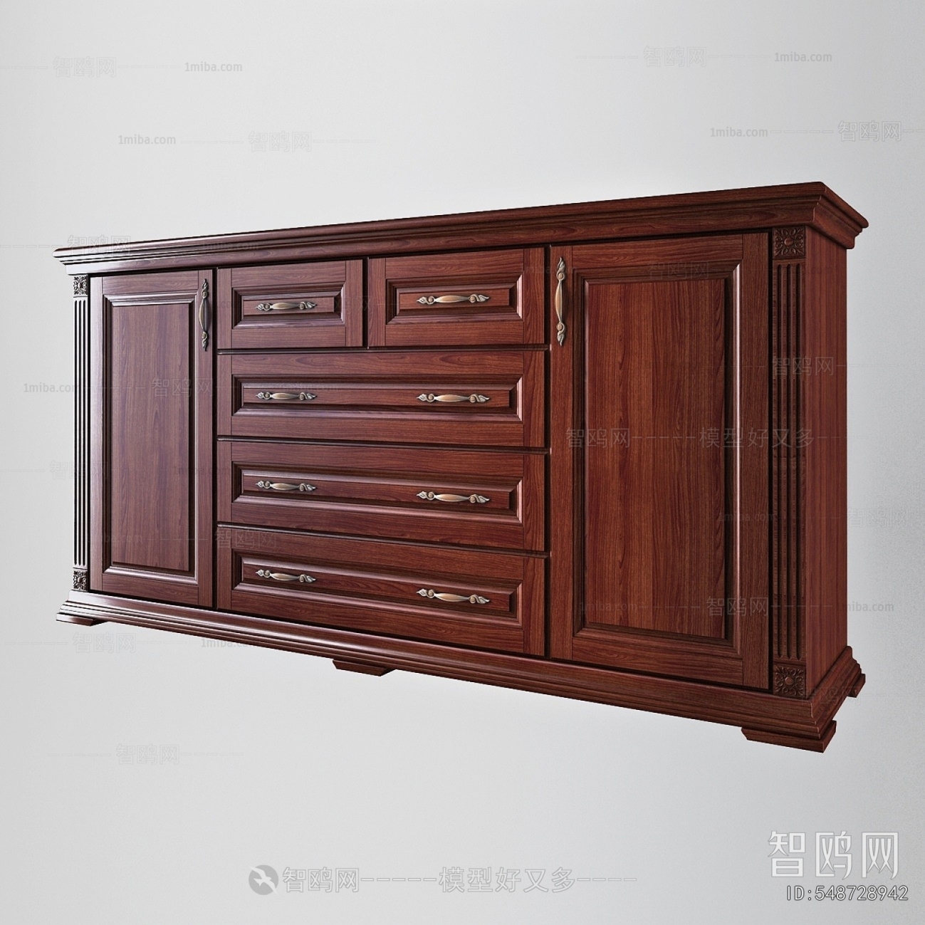 European Style Bedside Cupboard
