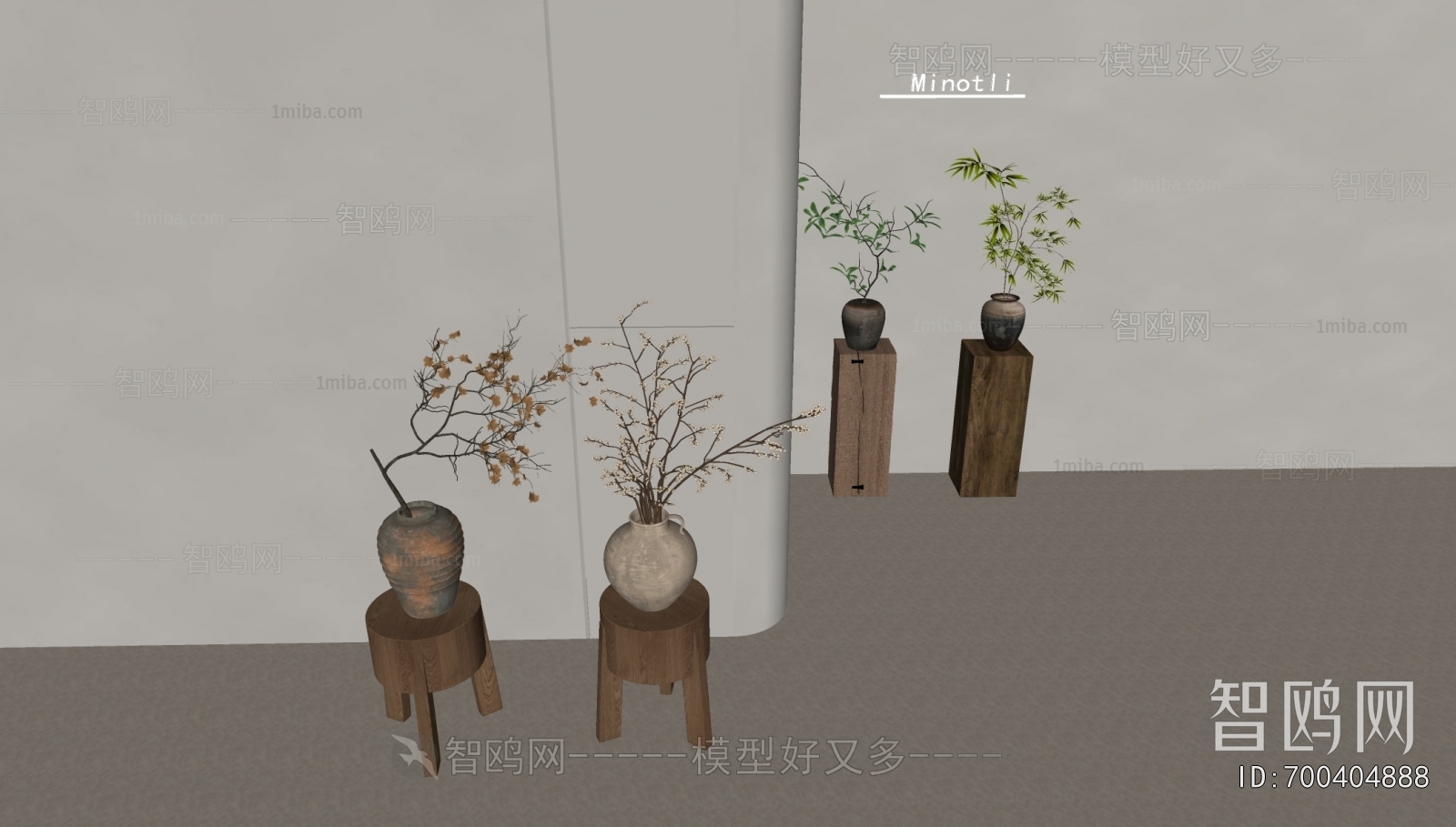 Wabi-sabi Style Dried Branch