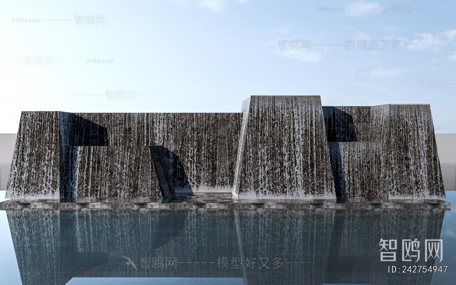 Modern Rockery Waterscape