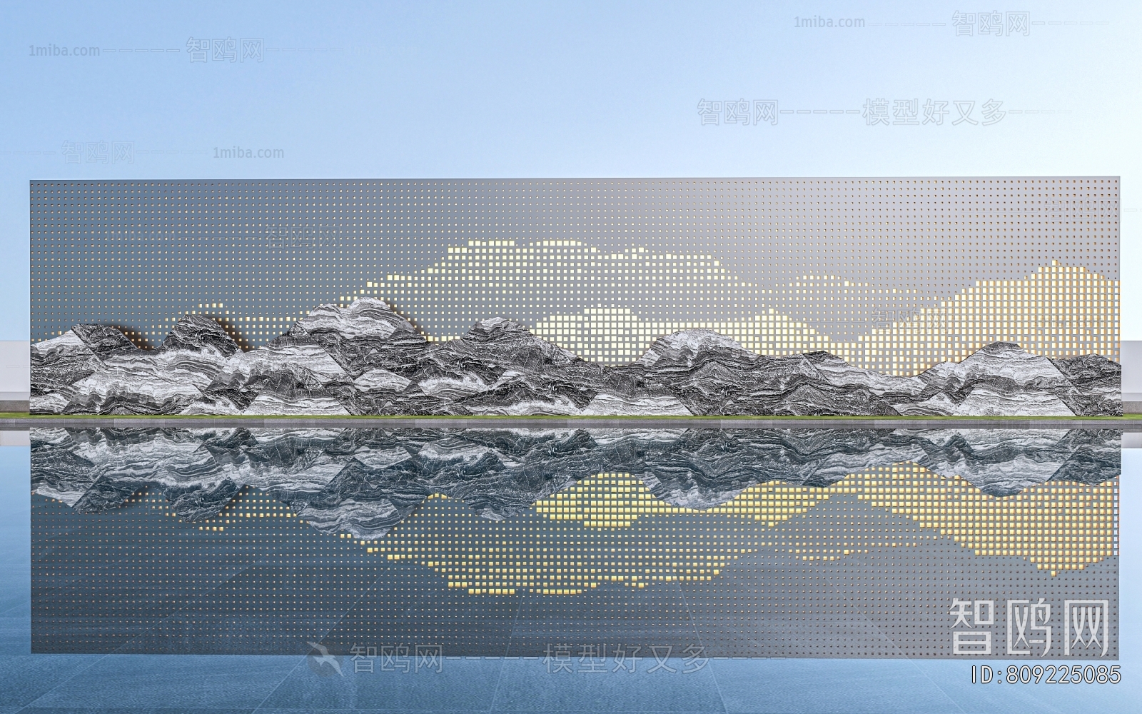 New Chinese Style Landscape Wall