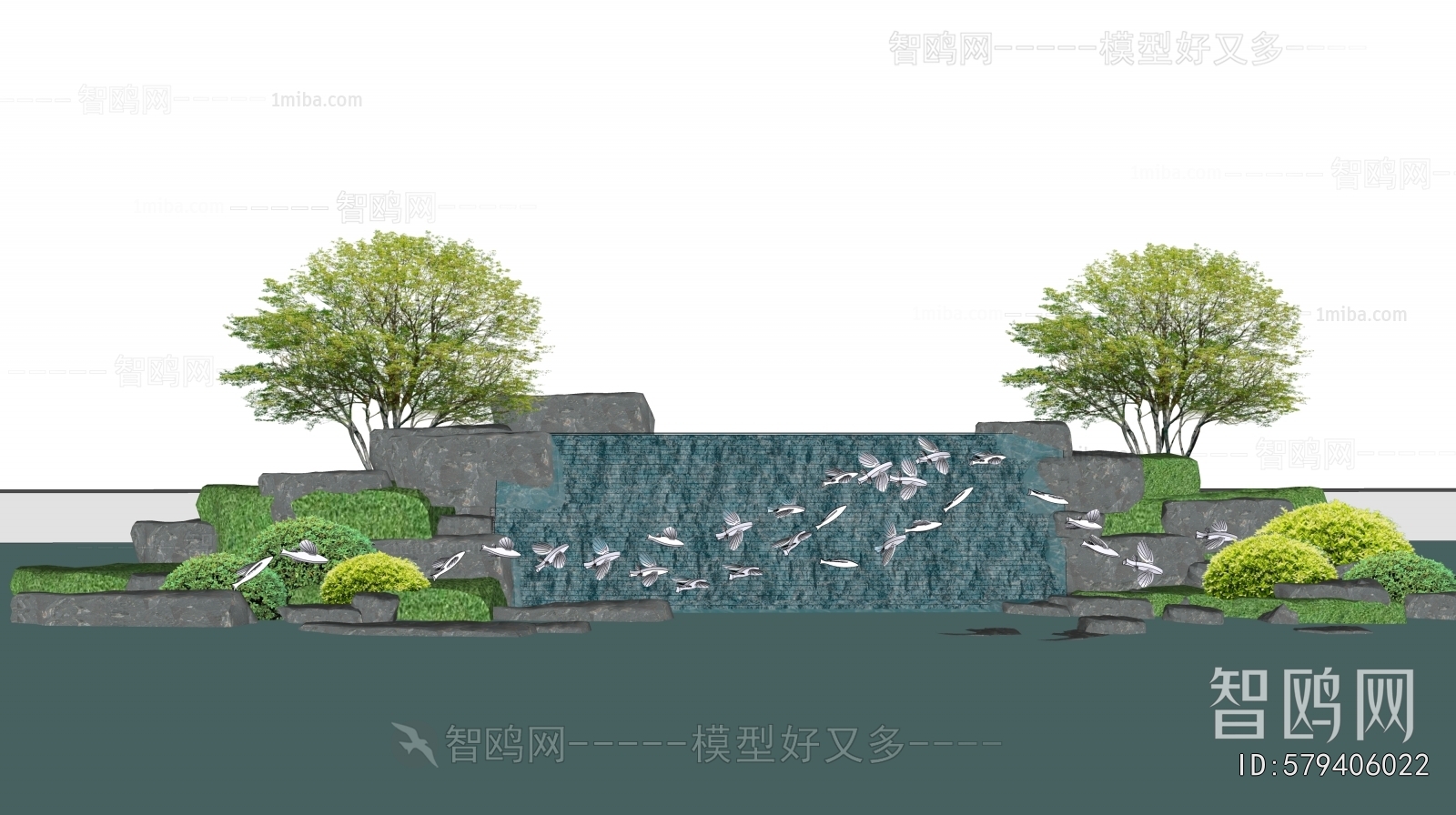 Modern Rockery Waterscape