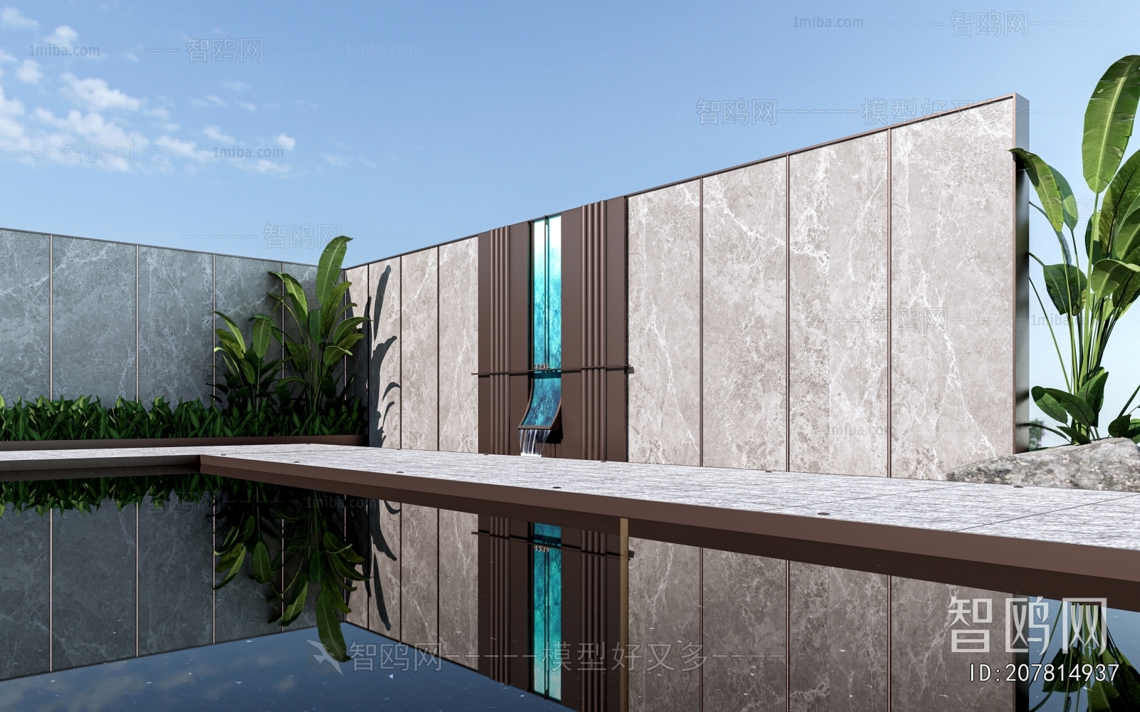 New Chinese Style Landscape Wall