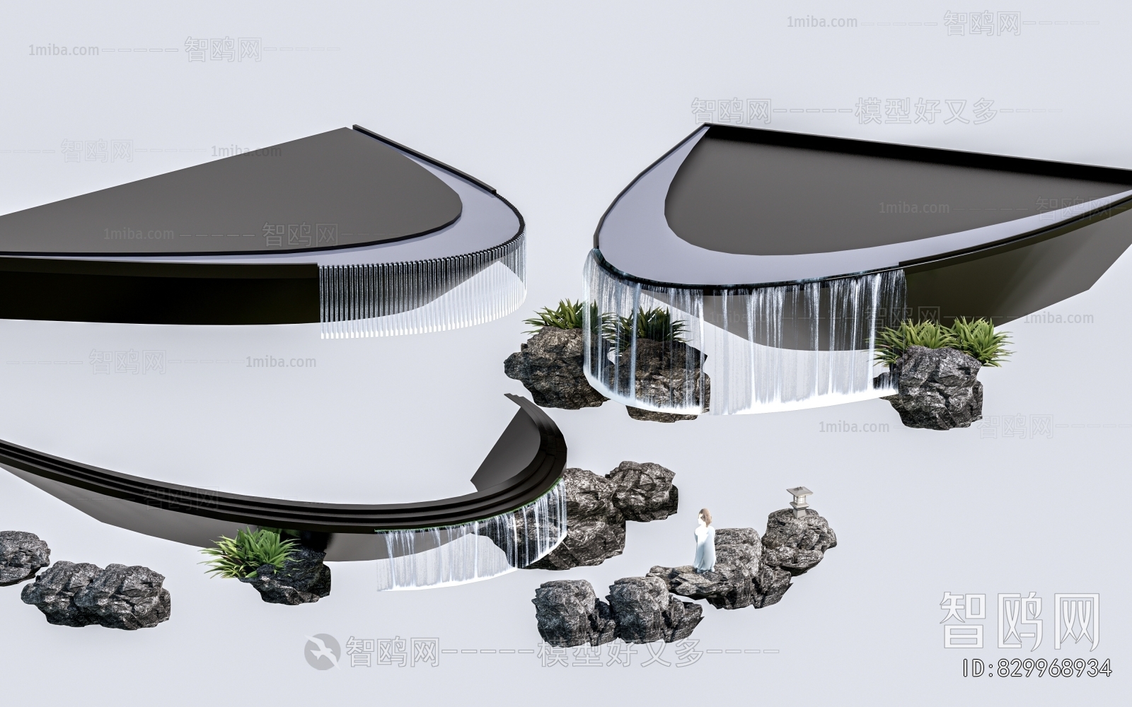 Modern Rockery Waterscape