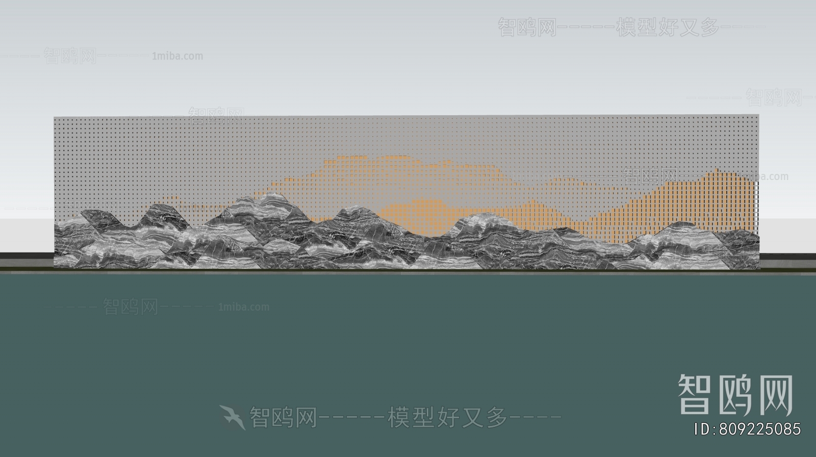 New Chinese Style Landscape Wall