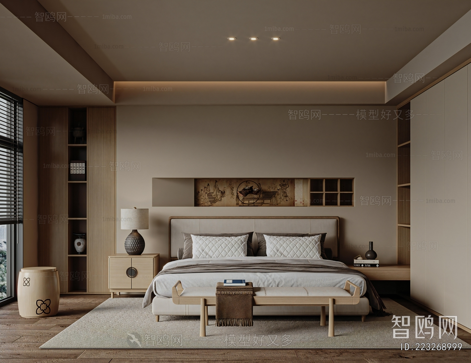 New Chinese Style Bedroom