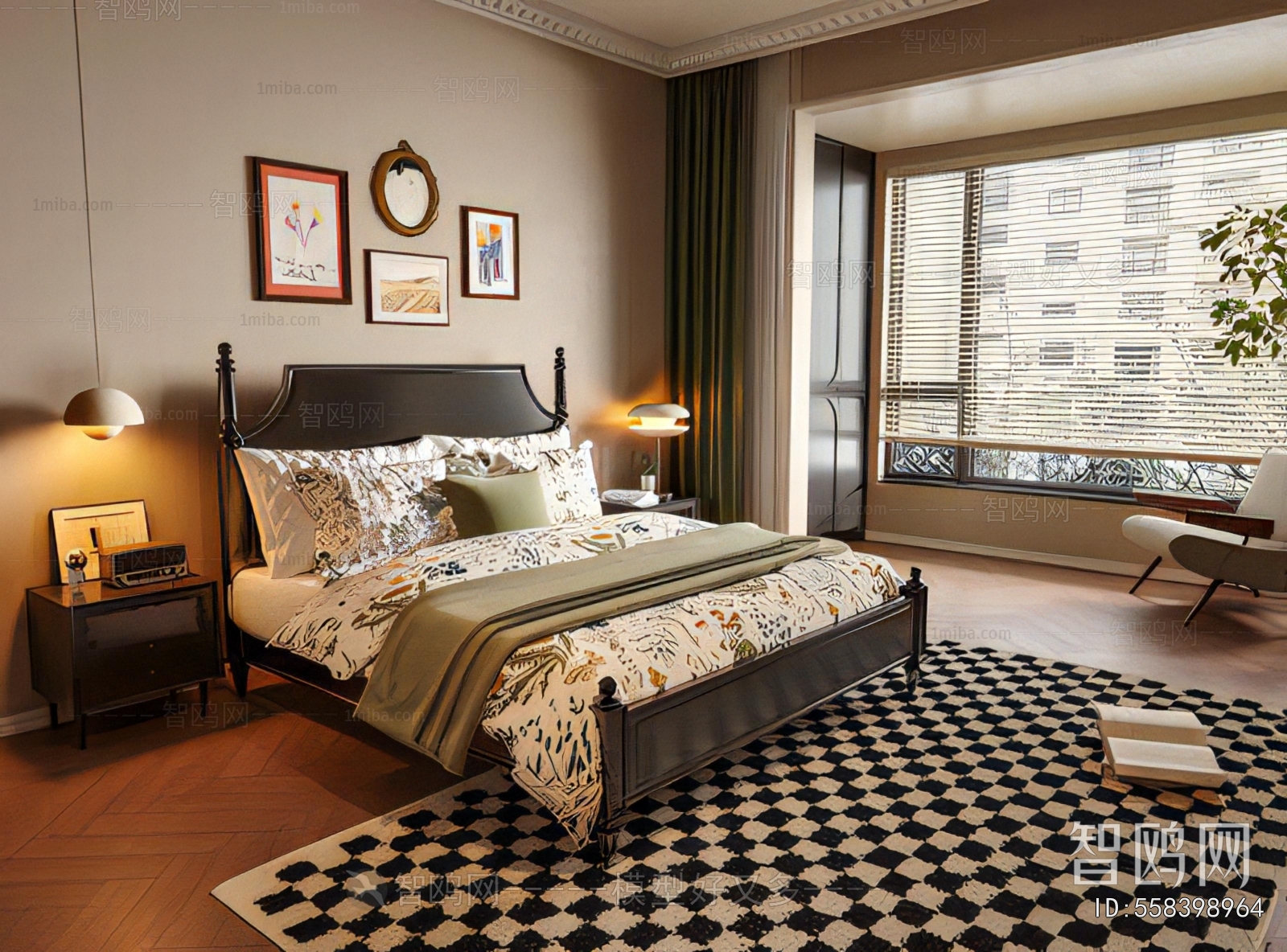 French Style Double Bed