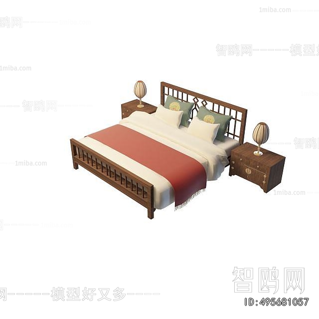 Chinese Style Double Bed