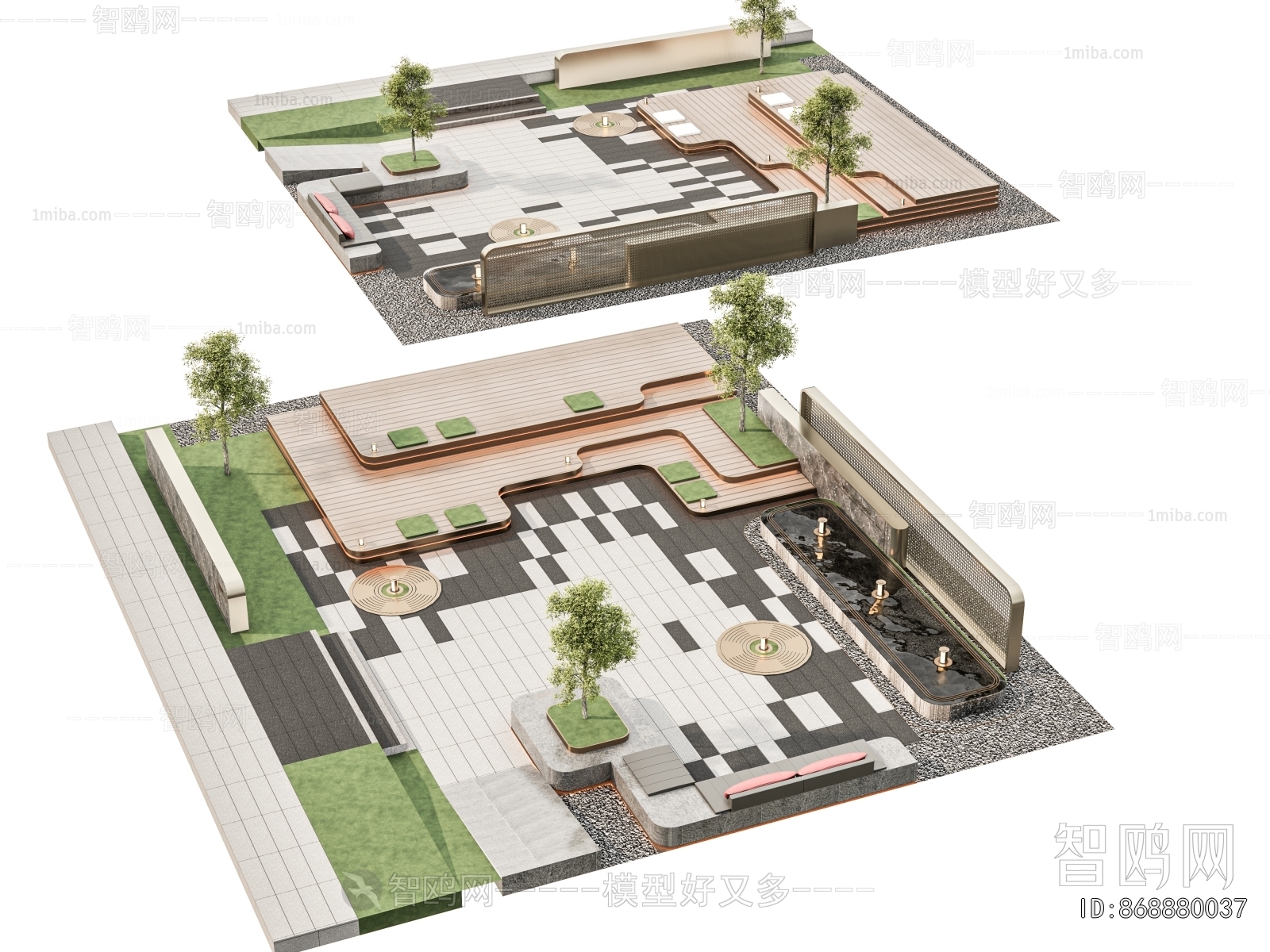 Modern Rockery Waterscape