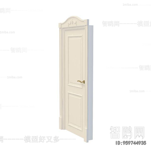 Simple European Style Single Door
