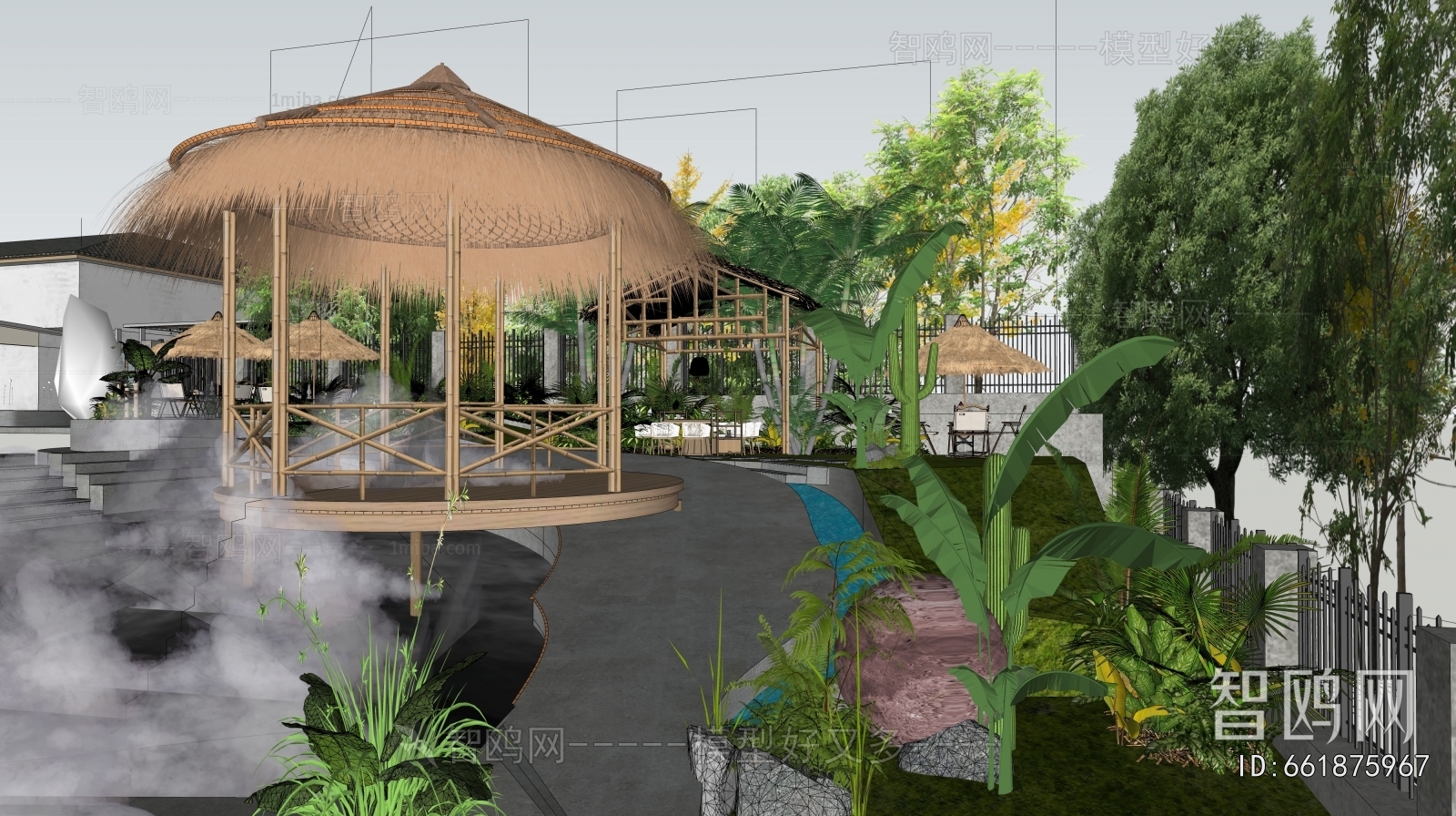 Modern Park Landscape