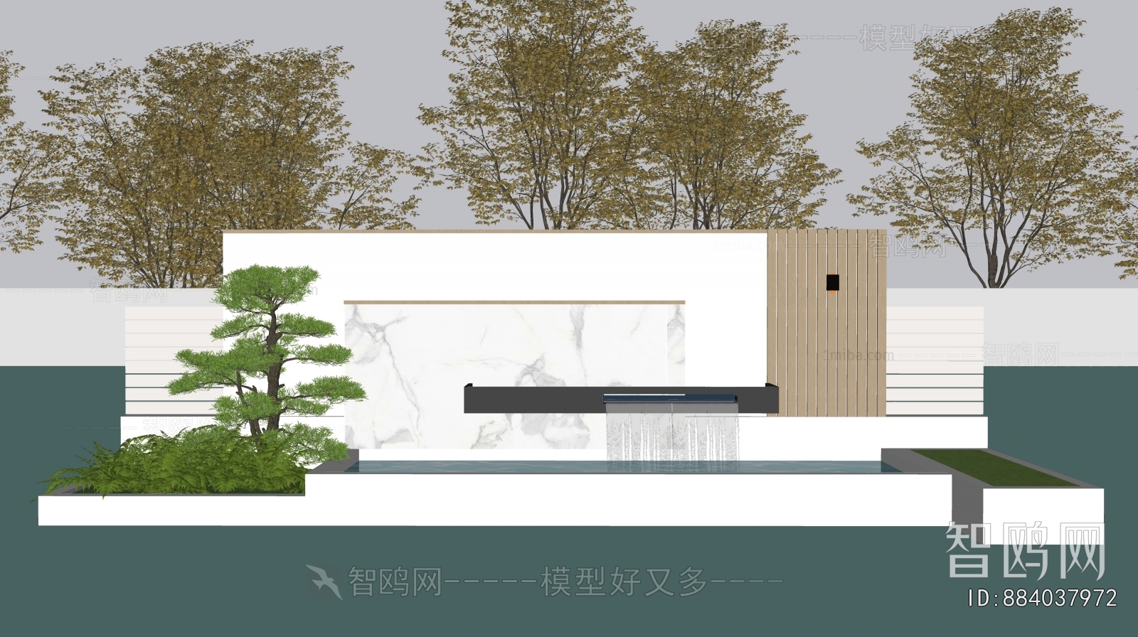 Modern Rockery Waterscape