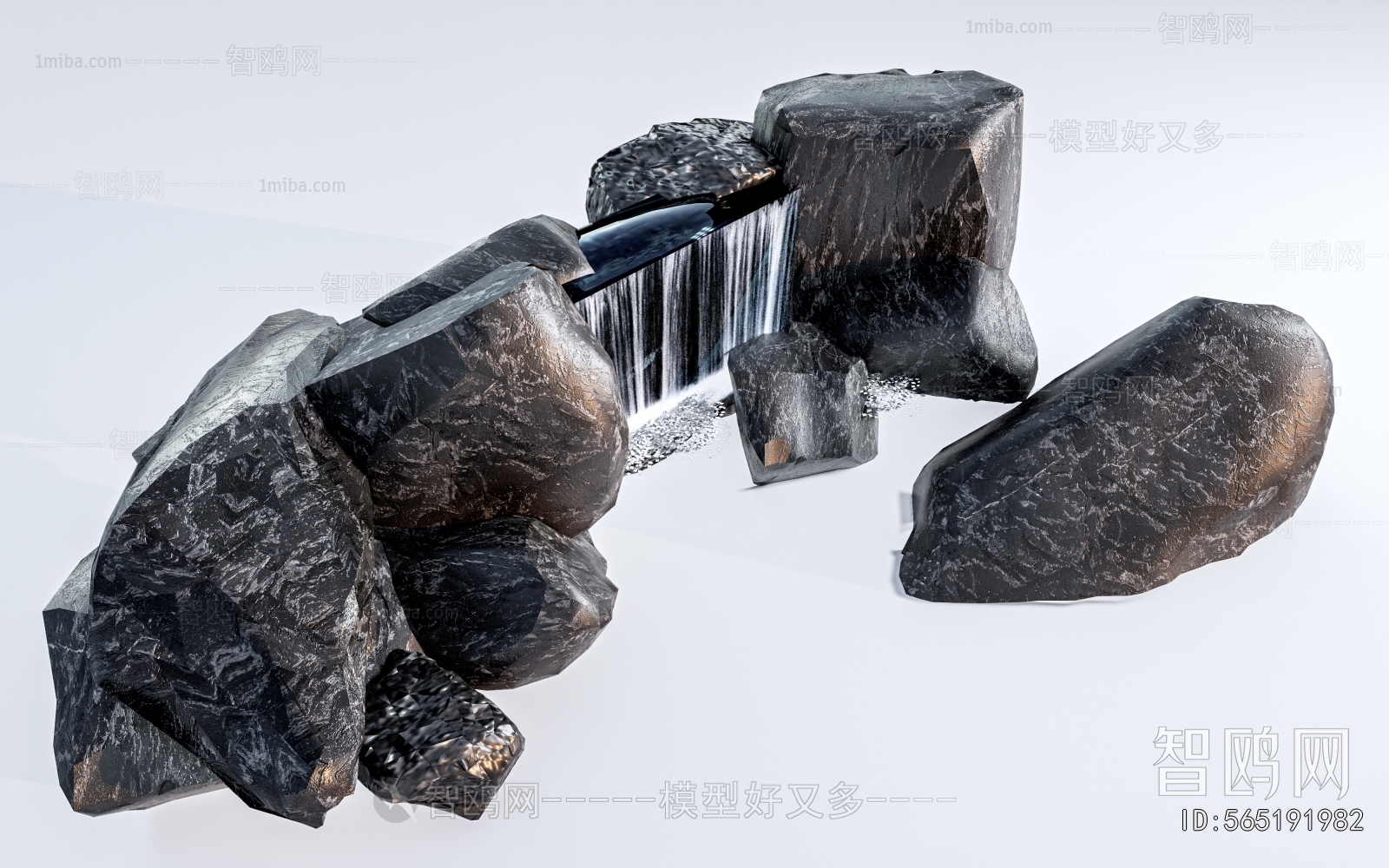 Modern Rockery Waterscape